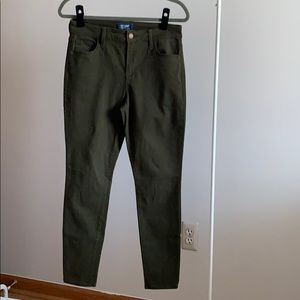 Olive Green Old Navy Rockstar High Rise